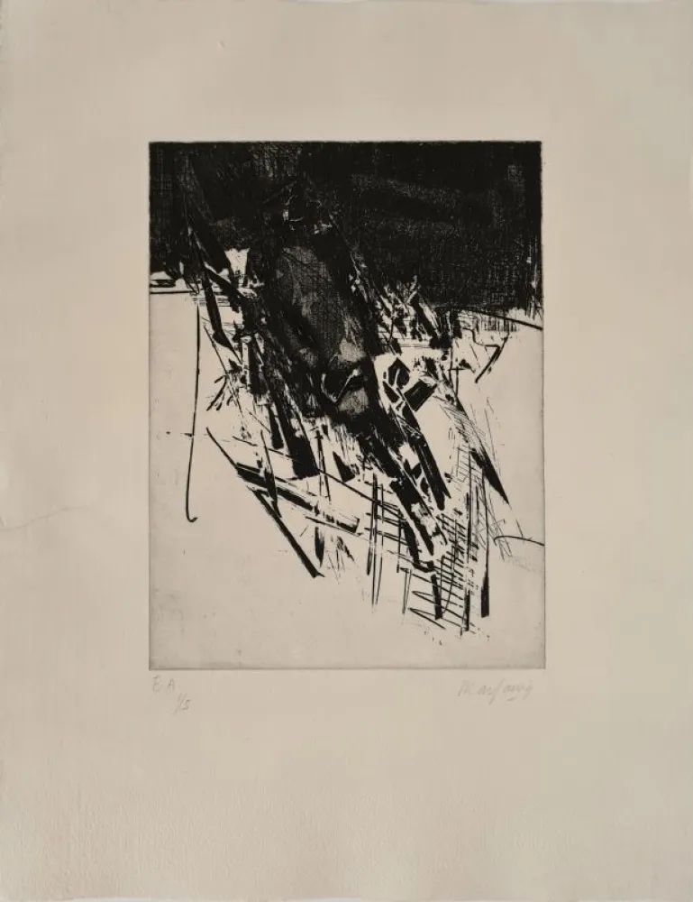 蚀刻版画 Marfaing - Sans titre