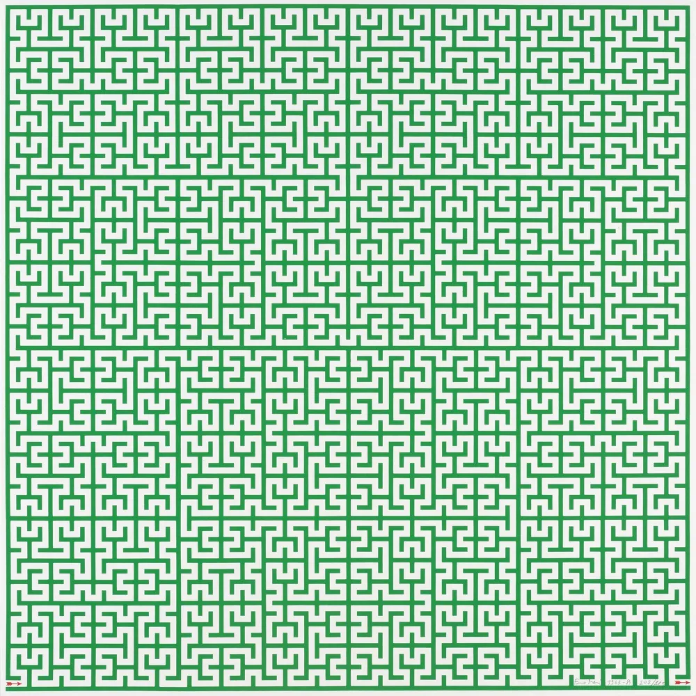 石版画 Mari - LABIRINTO - EXACTA FROM CONSTRUCTIVISM TO SYSTEMATIC ART 1918-1985