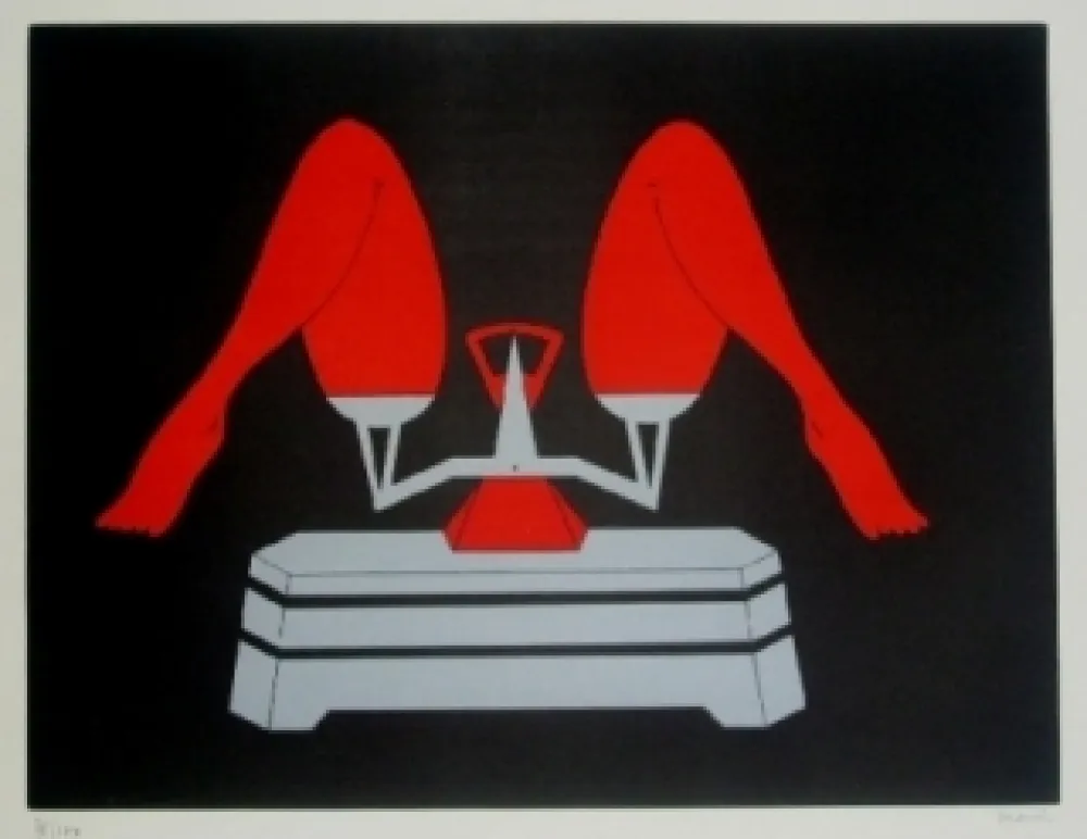 石版画 Marien - La balance