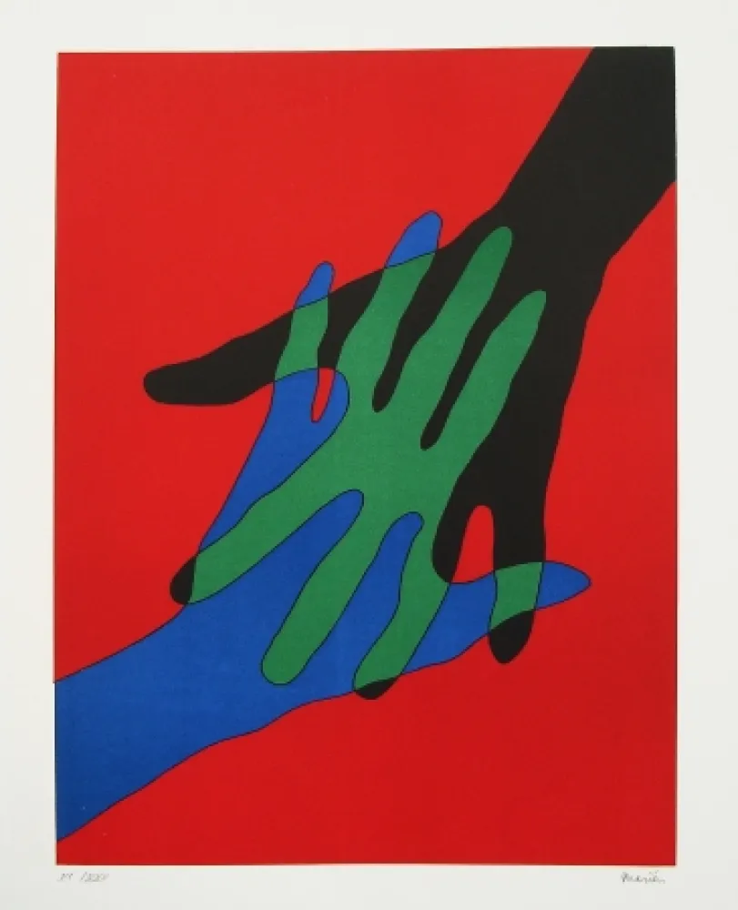 石版画 Marien - Lisiblement