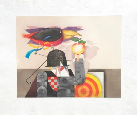 版画 Marin - L'Homme-oiseau