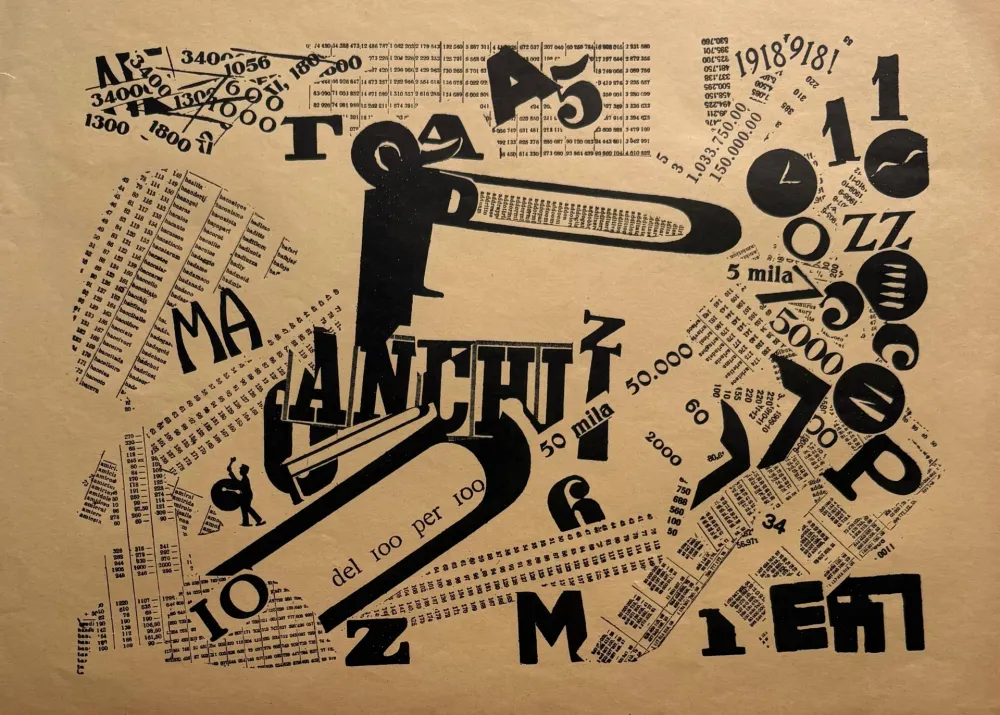 海报 Marinetti - Une assemblée tumultueuse (Sensibilité numérique)