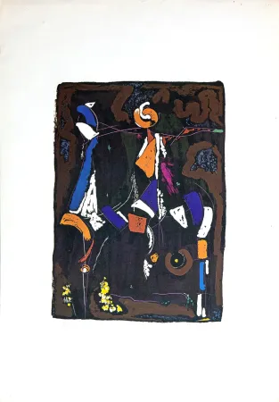 石版画 Marini - Bunter Reiter II