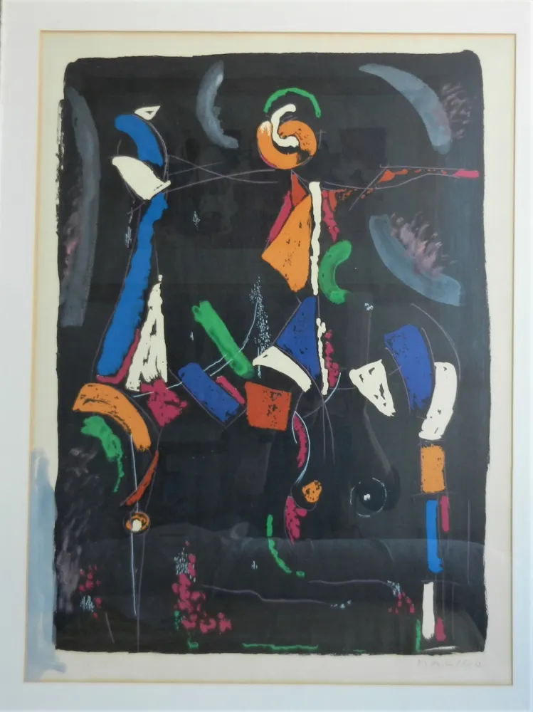 石版画 Marini - Bunter Reiter II