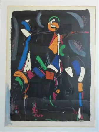 石版画 Marini - Bunter Reiter II