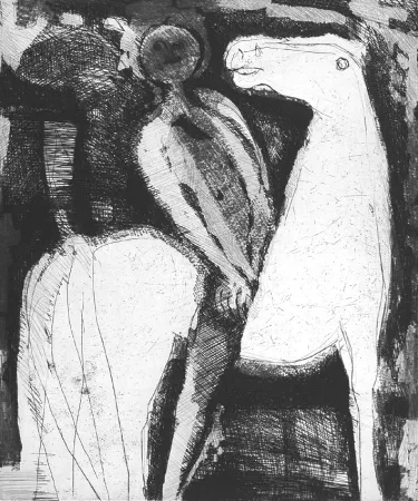 蚀刻版画 Marini - Cavaliere