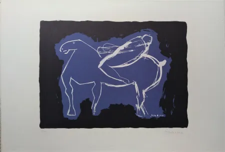 石版画 Marini - Cavaliere