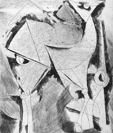 蚀刻版画 Marini - Cavallo