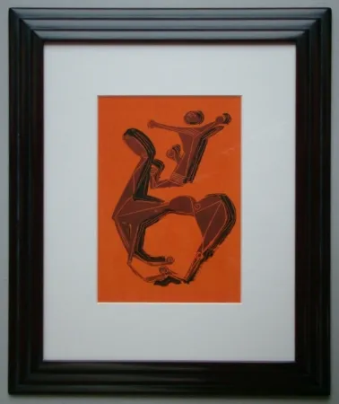石版画 Marini - Cheval et Cavalier