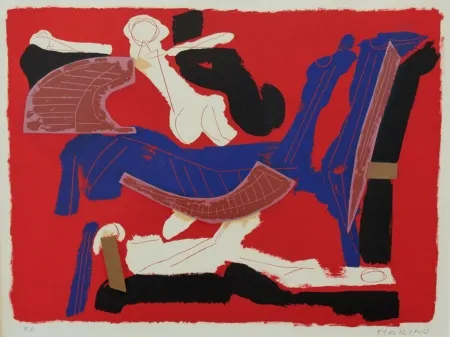 石版画 Marini - Chevaux et Cavaliers