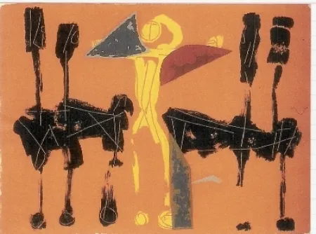 石版画 Marini - Chevaux et Cavaliers IV