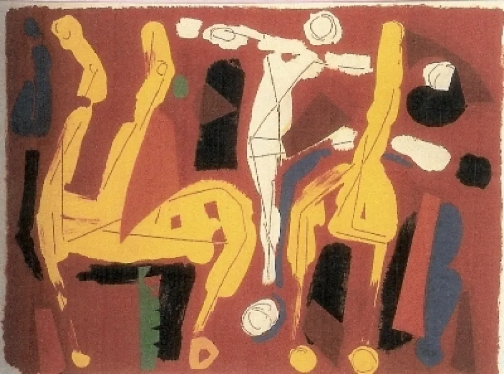 石版画 Marini - Chevaux et Cavaliers V