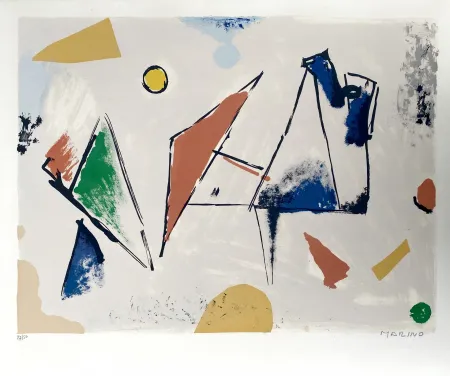 石版画 Marini -  From Color to Form VIII 