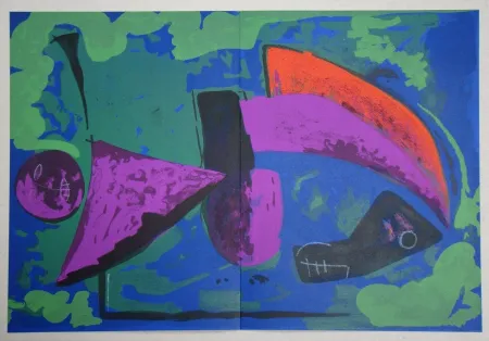 石版画 Marini - Guerrier