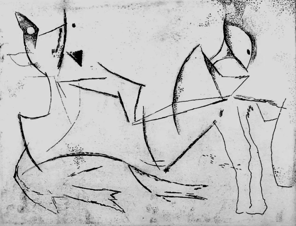 蚀刻版画 Marini - Guerriero