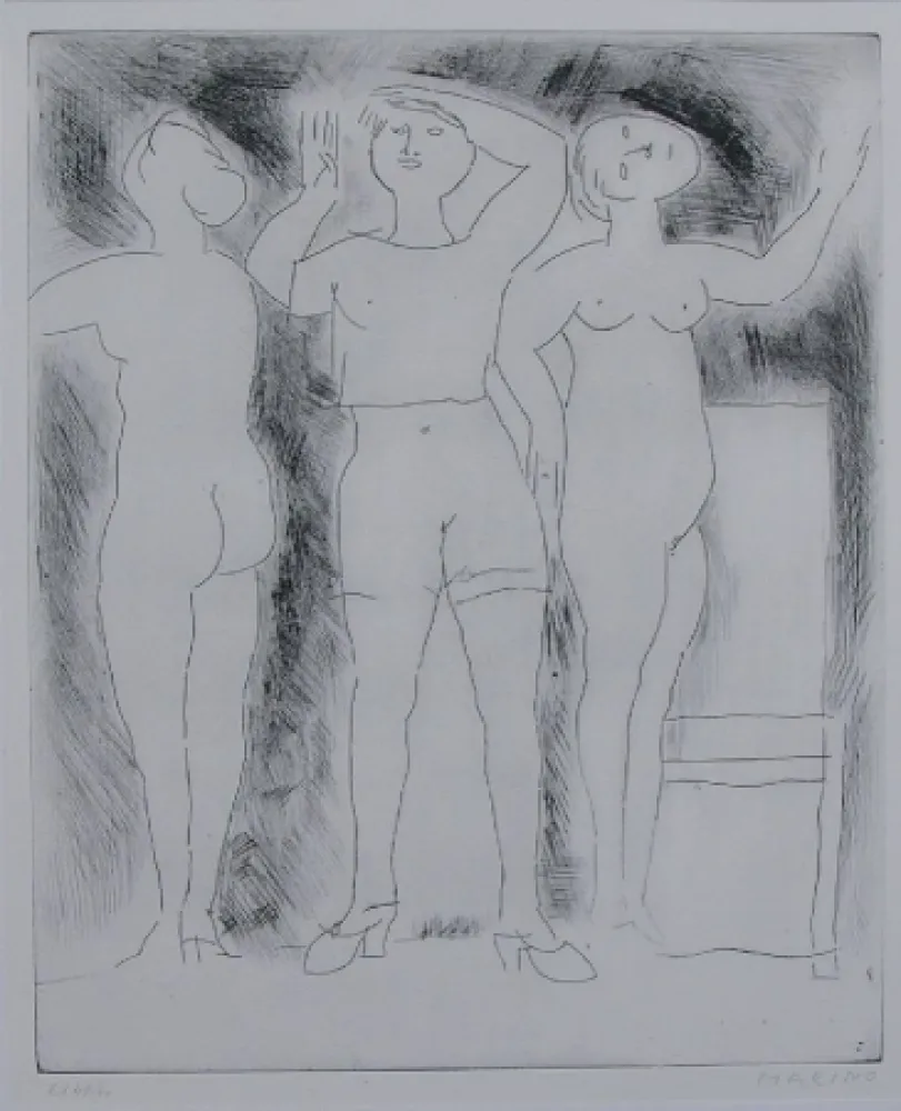 蚀刻版画 Marini - Idea della verginità