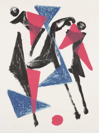 石版画 Marini - Le Cheval au Manege