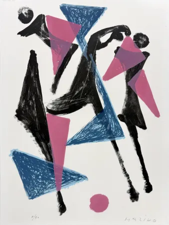 石版画 Marini - Le Cheval au Manege