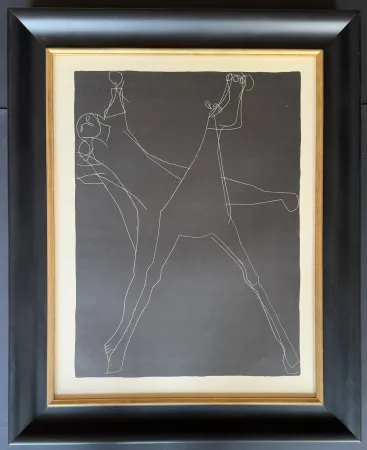 石版画 Marini - Marino Marini (1901 – 1980) - Giochi a cavallo - lithograph on paper - 1953