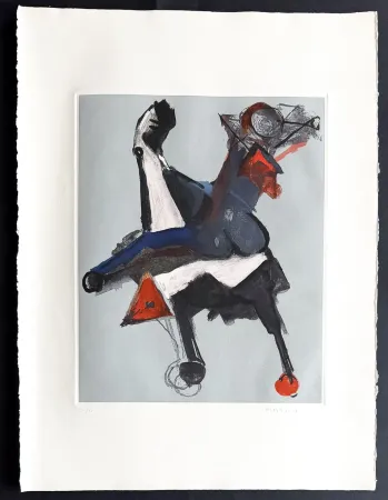 版画 Marini - Marino Marini (1901–1980) - MARINO FROM SHAKESPEARE I - Color drypoint etching and aquatint on paper - 1977