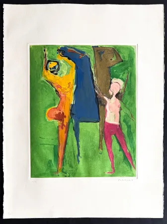 版画 Marini - Marino Marini (1901–1980) - MARINO FROM SHAKESPEARE I - Color drypoint etching and aquatint on paper - 1977