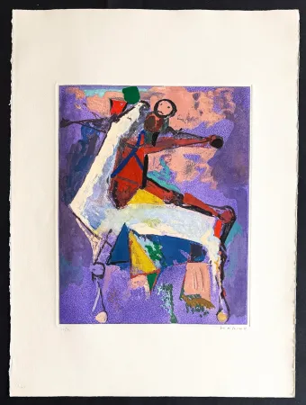 版画 Marini - Marino Marini (1901–1980) - MARINO FROM SHAKESPEARE I - Color drypoint etching and aquatint on paper - 1977