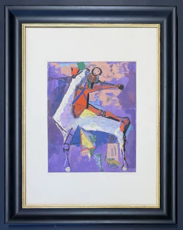 干刻版画 Marini - Marino Marini ( 1901 - 1980) - MARINO FROM SHAKESPEARE I - Etching, drypoint and aquatint in 28 colours - 1977