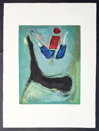 版画 Marini - Marino Marini (1901–1980) - MARINO FROM SHAKESPEARE II - Color drypoint etching and aquatint on paper - 1978