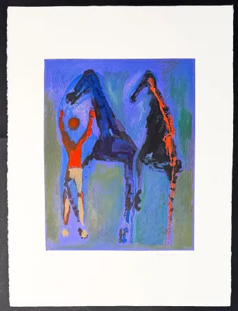 版画 Marini - Marino Marini (1901–1980) - MARINO FROM SHAKESPEARE II - Color drypoint etching and aquatint on paper - 1978