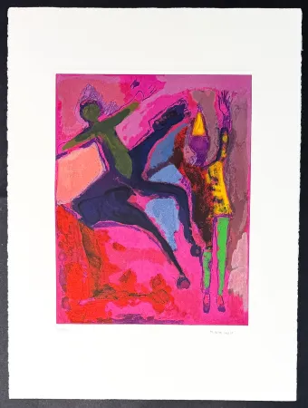 版画 Marini - Marino Marini (1901–1980) - MARINO FROM SHAKESPEARE II - Color drypoint etching and aquatint on paper - 1978