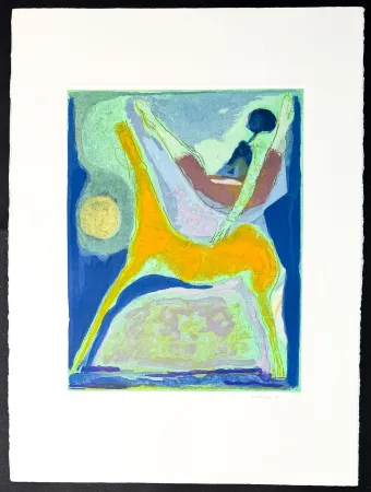 版画 Marini - Marino Marini (1901–1980) - MARINO FROM SHAKESPEARE II - Color drypoint etching and aquatint on paper - 1978