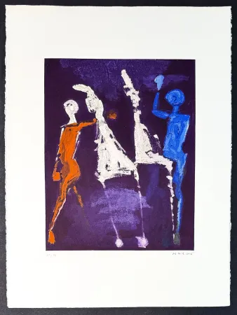 版画 Marini - Marino Marini (1901–1980) - MARINO FROM SHAKESPEARE II - Color drypoint etching and aquatint on paper - 1978