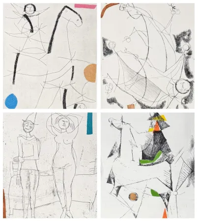 版画 Marini - Marino Marini (1901–1980) - Tout près de Marino - 10 aquatint etchings on paper - 1971