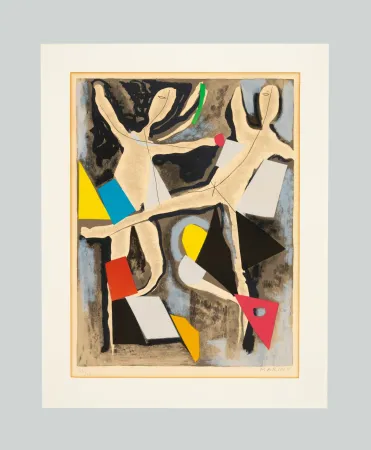 石版画 Marini - Personnages du Sacre du Printemps IV