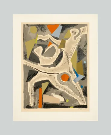 石版画 Marini - Personnages du Sacre du Printemps VI