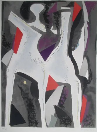 石版画 Marini - Personnages du Sacre Printemps  II