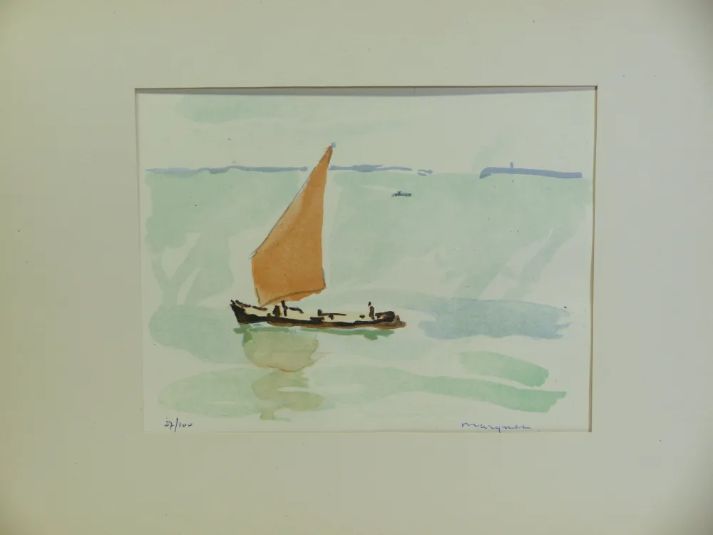 石版画 Marquet - Dix estampes originales. 1947. 