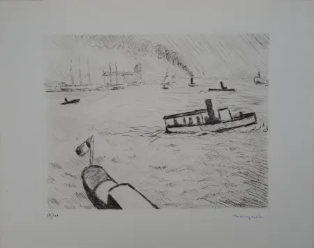 干刻版画 Marquet - Hambourg