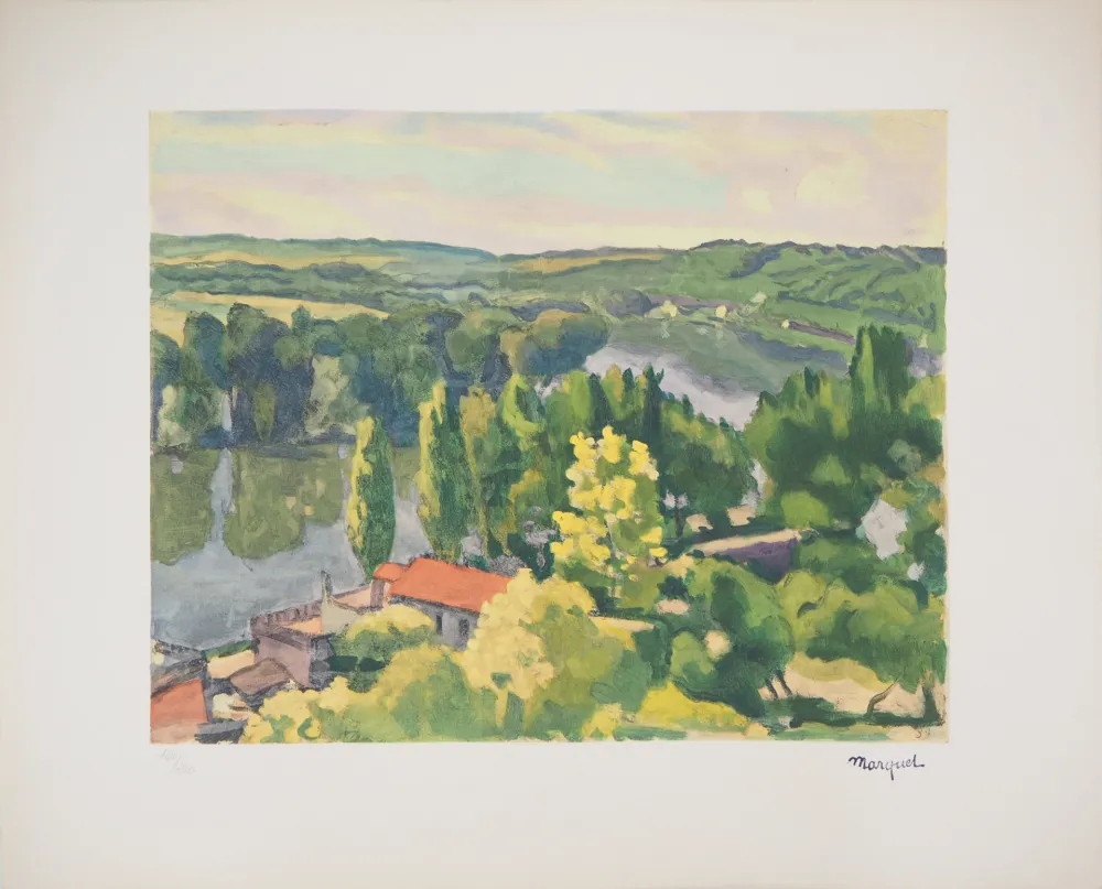 石版画 Marquet - La Frette sur Seine