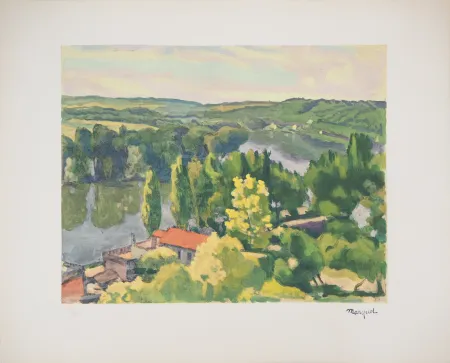 石版画 Marquet - La Frette sur Seine