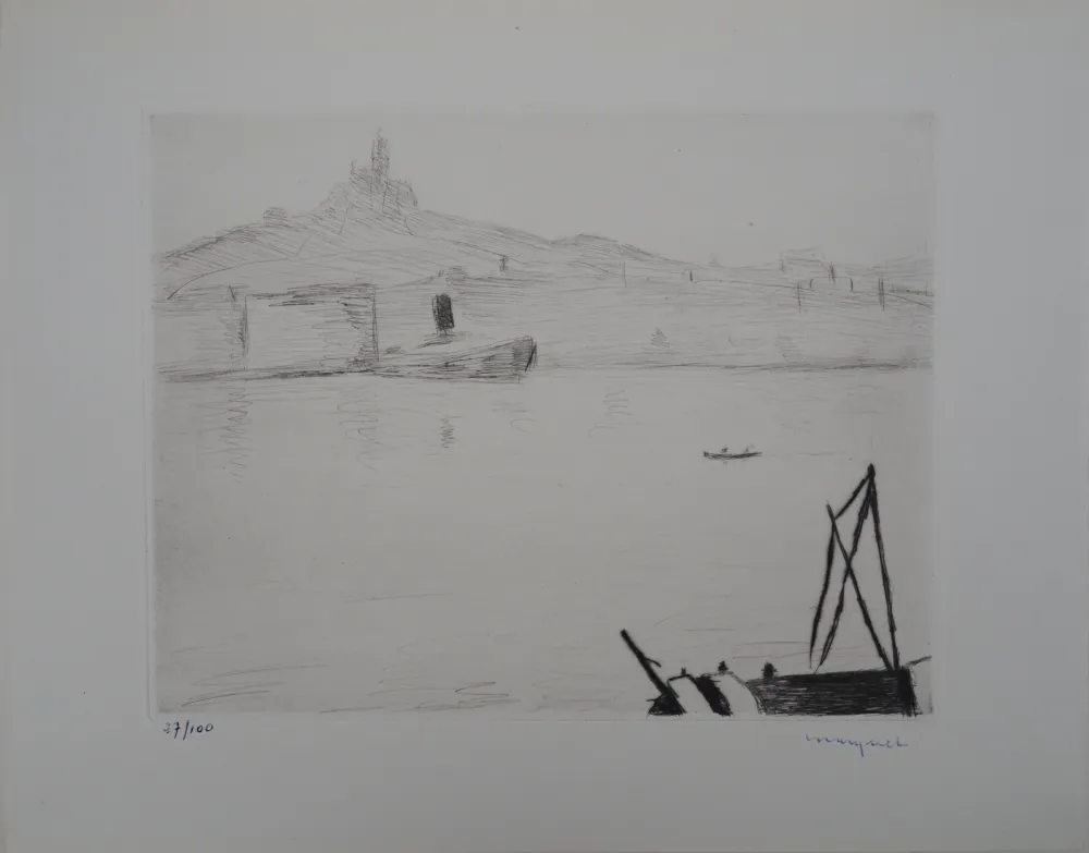干刻版画 Marquet - Marseille