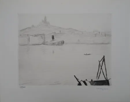 干刻版画 Marquet - Marseille
