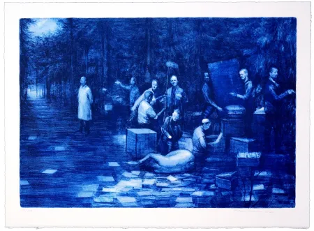 石版画 Martensen - Sans titre