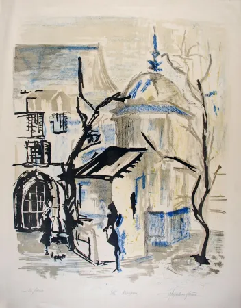 石版画 Martin - Le Kiosque