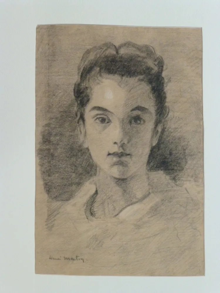 无技术 Martin - Portrait de jeune fille 