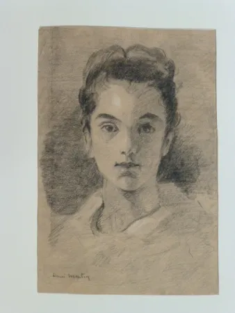 无技术 Martin - Portrait de jeune fille 