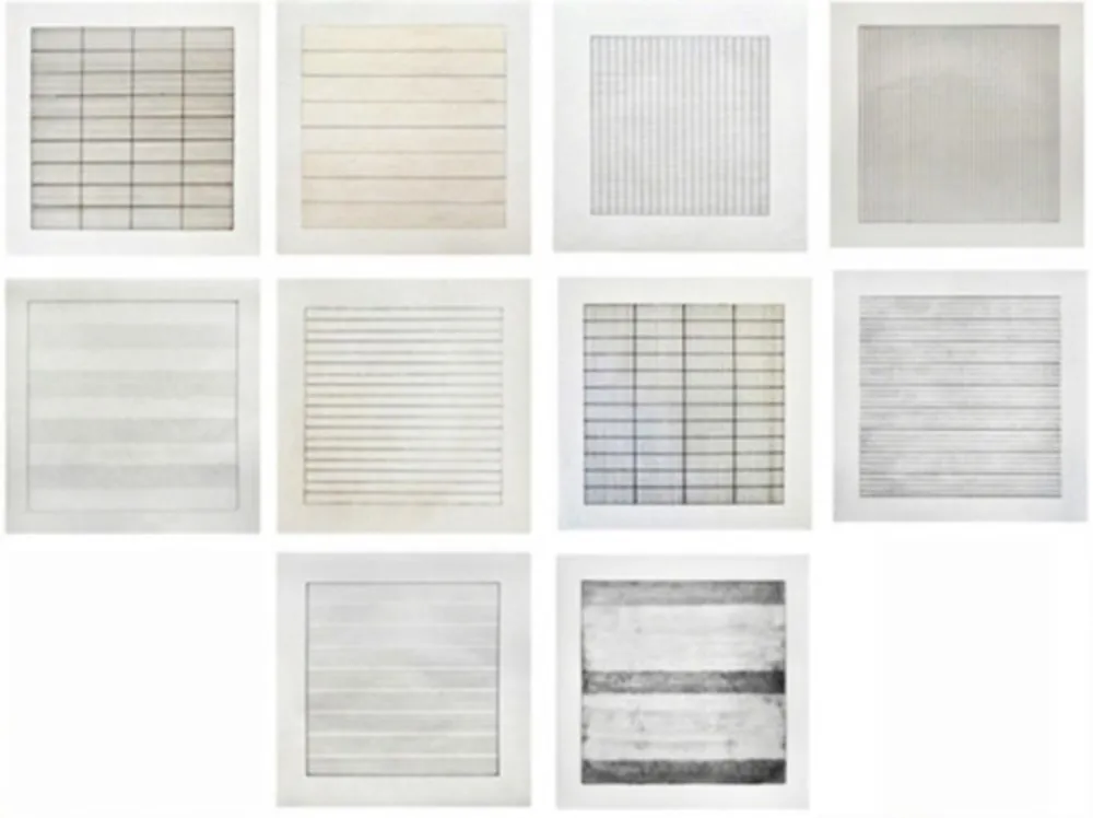 石版画 Martin - Untitled (from Paintings and Drawings: 1974-1990)