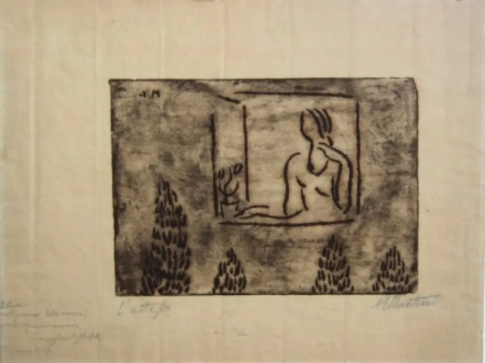 版画 Martini - Attesa