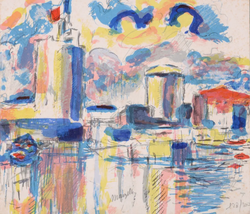 石版画 Marzelle - La Rochelle, 1979 - Hand-signed!