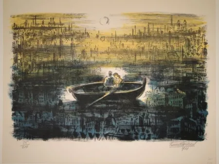 石版画 Masereel - Des amoureux